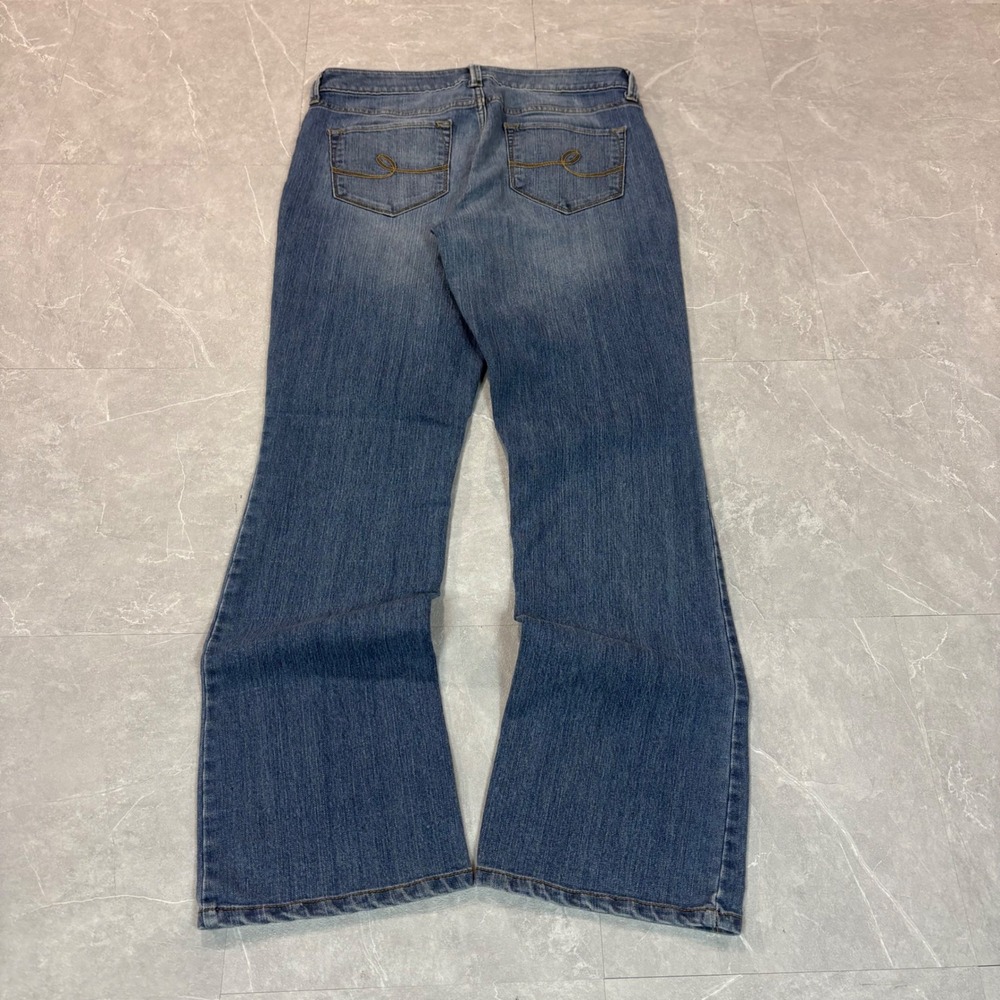 Sonoma Goods for Life Womens Curvy Bootcut Mid-Rise Blue Jeans Size 8
